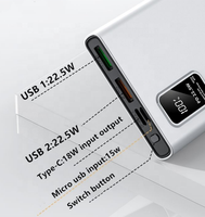Hochleistungs-Powerbank mit 10000mAh/20000mAh, PD 22,5W Schnellladung, 3 USB-Anschlüssen, LED-Anzeige, Handy-Ladegerät für Unterwegs