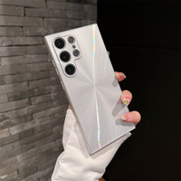 Casing ponsel pelindung Anti jatuh, casing ponsel pelindung Anti jatuh, desain Laser Aurora, untuk Samsung S24Ultra S23Ultra S22Ultra