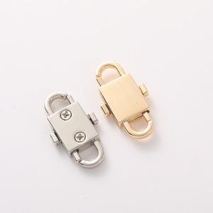 Hebilla de ajuste para cadena de bolso, ajustador de longitud de correa para el hombro, hebilla antideslizante desmontable de aleación de zinc en forma de ocho. - Product Image 4