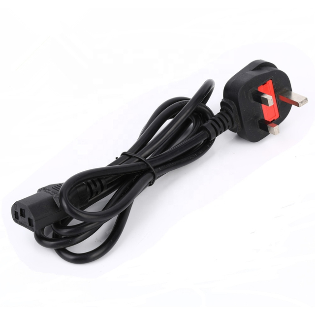 14 16 18AWG 1M 1.2M 1.8M 2M 5M C5 C7 C13 to UK 3 Pin Prong AC Power Cord With PVC for Mining