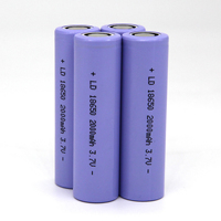 Vente en gros de cellules Li-ion 3,7 V 2000 mAh 18650, batterie au lithium 18650, DIY