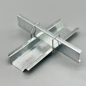 2024 Suspended Ceiling System Galvanized Steel Framing Gypsum Profile Hat Channel 68mm Furring Channel Ceiling Omega