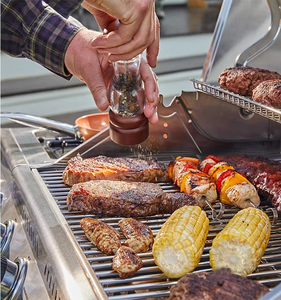 Modern Outdoor Garden Barbecue Cart with Powder-Coated Finish Smokeless <strong>Charcoal</strong> BBQ <strong>Grill</strong> - Product Image 2
