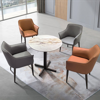 Chaise de conférence ergonomique en cuir de haute qualité, chaise de réception de bureau avec siège et dossier rembourrés pour les réunions d'affaires