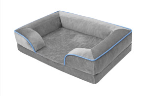 Colchón ortopédico de espuma viscoelástica para mascotas, cama seca con forma personalizada, cojín de lujo para perros - Product Image 5