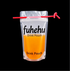 Emballage de jus de boisson de qualité alimentaire personnalisé sans BPA pour sac pochette à boire avec paille jus de boisson de refroidissement d'été - Product Image 4