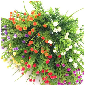 Ramo de Flores Artificiales Wen Hope de 30cm-100cm, Blanco y Morado, Decorativo para Bodas y Hogar - Product Image 5