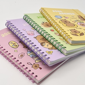 Kawaii Kapibara B5 Günlüğü Elastik Karikatür Spiralli Defterler Okul Ofis Çocuklar Kızlar Öğrenci İçin - Product Image 1