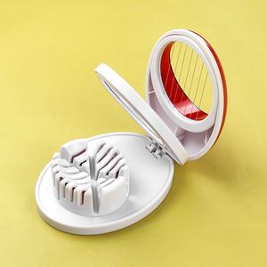 Hight Quality Kitchen Tools Multifunctional Manual <b>Egg</b> Cutter 3 in 1 Stainless Steel Wire <b>Plastic</b> <b>Egg</b> Slicer for Kitchen - Product Image 2