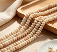 Vente en gros de perles ovales plates en porcelaine YUZHU YZ-38-21 5*8mm, faites à la main, colorées, finition brillante, élégantes, pour la fabrication de bijoux