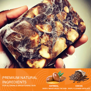 สบู่ดำสำหรับสิวจากแอฟริกันออร์แกนิกสบู่ดำช่วยลดจุดด่างดำช่วยปรับสมดุลผิวมัน - Product Image 4