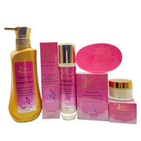 Ensemble de Soins de la Peau Perfection Multiple Éclaircissant et Hydratant pour le Teint, estompe les Taches Noires, Logo Privé, pour Peau Africaine