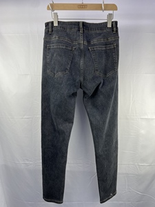 Özel OEM marka tasarımcısı klasik Trendt hafif streç Denim kumlanmış yıkama erkek lacivert düz kot - Product Image 3