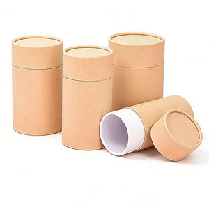 Scatole Cilindriche in Cartone Riciclabile Personalizzate per Alimenti, Caramelle, Caffè, Tè, Confezioni in Tubo di Carta - Product Image 5