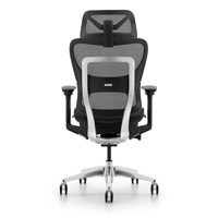 Chaise de bureau ergonomique de haute qualité avec dossier haut, en maille, pour jeux sur ordinateur, avec repose-pieds