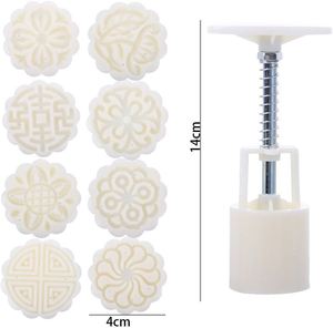 6 Style Flower Mooncake <b>Mold</b> Set 50g Mid Autumn Festival DIY <b>Hand</b> Pressure Eco-friendly Non-stick Dishwasher Safe Food Grade - Product Image 4