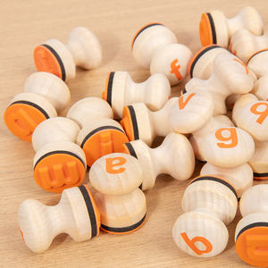 Sello de letras de madera para niños de alta calidad, juguete educativo para niños, libro de dibujo, Juguetes Educativos de aprendizaje de palabras - Product Image 5