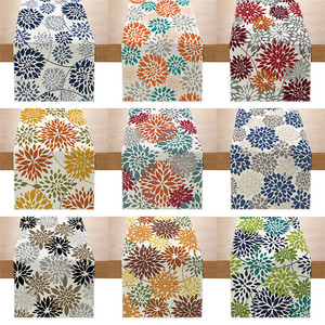 XM-022 Rustic <strong>Teal</strong> Turquoise Blue Green Brown Wood Striped Linens <strong>Table</strong> <strong>Runners</strong> 71 Inches - Product Image 3