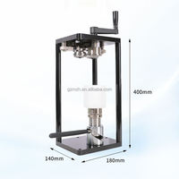 Meihui 40-170mm Machine de Remplissage et de Scellage Semi-Automatique pour Canettes de Bière et Sodas - Sertisseuse Manuelle Facile à Ouvrir pour Bouteilles en Aluminium