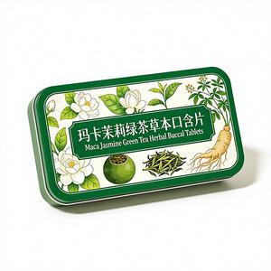 Maca Yasemin Yeşil Çay Bitkisel Buksel Tabletleri, Şık Rahatlatıcı Sağlık Takviyesi için Yasemin Yeşil Çay Bitkisel Pastilleri - Product Image 1