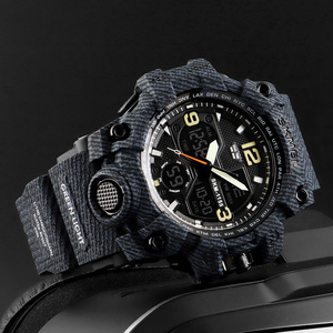 DF Green camouflage S04 Students Men Outdoor Sports Watches <b>Rugged</b> Durable Camouflage Co Lors <b>Large</b> Face Waterproof - Product Image 5