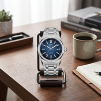 Montre de Plongée Mécanique de Luxe pour Homme en Acier Inoxydable Importé, Étanche 30 bars, Cadran en Verre, Design Sportif avec Aiguille Répétiteur, Carnival