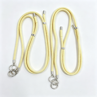 Cordon de téléphone universel tressé à porter en bandoulière, sangle réglable en nylon pour téléphone portable avec anneaux métalliques, cordon de cou pour téléphone portable