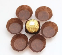 Lot de 1000 moules à chocolat jetables en papier pour la cuisson, résistants aux hautes températures, pour emballage de chocolat Ferrero Rocher