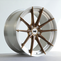Rines Forjados Personalizados de 15-24 Pulgadas 5X112 5X120 5X130 5X114.3, Construcción Monobloque, Estilo Racing, Aprobados para Alto Rendimiento
