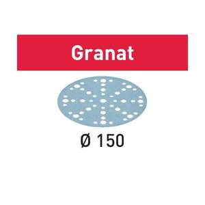 FESTOOL - 575170 Hoja abrasiva STF D150/48 Granat (paquete múltiple)-EAN 4014549297421 ABRASIVES - Product Image 1