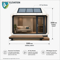 Casa Contenedor Portátil Impermeable, Estilo Cápsula Espacial, para Hoteles, Campamentos, Resorts y Villas al Aire Libre