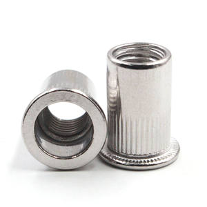 Tuercas Remachables de Aleación de Aluminio M3 M4 M5 M6 M8 M10 M12 M16, Remaches Roscados de Cabeza Plana, Tuercas Remachables Huecas Moleteadas, Tapa de Tuerca Remachable, Zinc Azul Blanco - Product Image 5