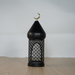 Lanterna Decorativa in Metallo Inciso per Festival Transfrontalieri, Candeliere, Lampada a Vento, Ornamento Regalo per Creare Atmosfera - Product Image 4