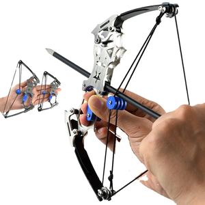 Ensemble d'<span class=keywords><strong>arc</strong></span> et de flèche <span class=keywords><strong>à</strong></span> poulies en acier inoxydable SYQT petite poulie pour la <span class=keywords><strong>chasse</strong></span> et le tir <span class=keywords><strong>à</strong></span> la cible - Product Image 1