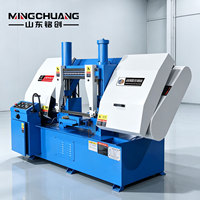 Doppelsäulen-Metall-Horizontalbandsägemaschine Manuelles Schneiden GB4240 Multifunktional