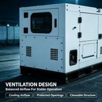 Groupe électrogène diesel silencieux 50KW 62KVA avec panneau de commande numérique et sortie 220V pour usage domestique