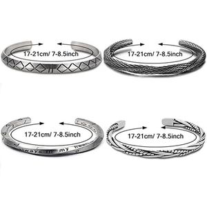 Vintage Viking Bracelet Infinity Durable Simple Power Cuff Fashion Black <b>Men</b> <b>Bangle</b> Bracelet Trendy Set <b>Bangles</b> - Product Image 4