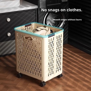 <span class=keywords><strong>Panier</strong></span> à linge pliable en plastique grande capacité pour la maison, <span class=keywords><strong>panier</strong></span> <span class=keywords><strong>de</strong></span> <span class=keywords><strong>rangement</strong></span> moderne pour le salon - Product Image 6