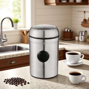 Molinillo de Café Eléctrico Automático Portátil Mini con Cuchilla Francesa, Acero Inoxidable, 200W, Uso Doméstico - Product Image 1