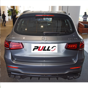 Kit carrosserie pour <span class=keywords><strong>Mercedes</strong></span> Benz GLC classe X253 16-19 mise à niveau à 21 GLC63 <span class=keywords><strong>AMG</strong></span> comprennent avant et pare-chocs arrière avec grille lampes - Product Image 5