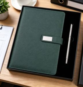 Agenda 2026 con Cubierta de Cuero A5, Cuaderno de Negocios, Libreta de Lujo y Juego de Bolígrafo de Regalo - Product Image 3