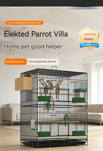 <span class=keywords><strong>Cages</strong></span> à oiseaux pliables classiques en gros, de bonne qualité, pour perroquets et canaris, en métal et acier - Product Image 3