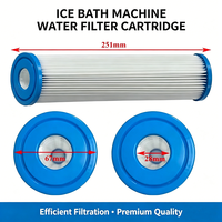 Élément filtrant à eau PET/PU 20 microns, économique, pour refroidisseur de bain de glace, nettoyeur, pièces d'échange thermique pour réfrigération portable, extérieur