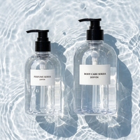 Bouteilles d'emballage pour savon liquide, flacon de savon liquide blanc mat 300 ml, bouteille d'emballage de savon liquide vide de luxe, finition mate