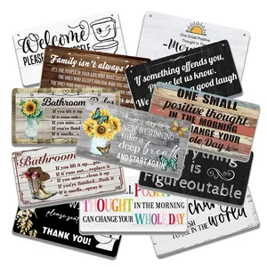 Placa de madeira personalizada para presente, placas de madeira para decoração de portas e casas, placas de parede para decoração de casas, em oferta