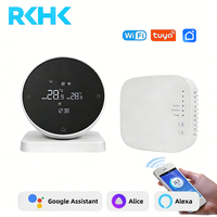 Thermostat intelligent WiFi Tuya pour chaudière à gaz, avec batterie, USB, récepteur sans fil RF, contrôleur de température