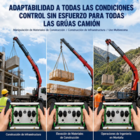 Kit de Control Remoto Inalámbrico Industrial de Alta Gama, Modelo Semi 4 Funciones, Color Verde, para Maquinaria Hidráulica de Elevación