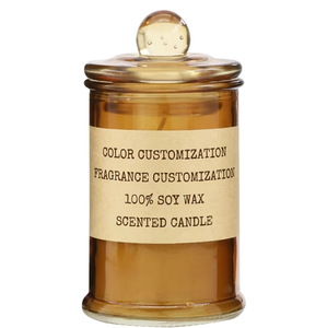 Bougie parfumée de luxe en cire de soja 100% biologique écologique, en verre ambré, avec huile essentielle, pour la Saint-Valentin - Product Image 5