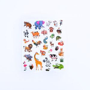 Yeni Ürün Çocuklar İçin Jöle Etiket Kitabı Kendin Yap Sahne Etiketleri Tekrar Yapışan Hayvan Jöle Etiketleri Kitabı - Product Image 4