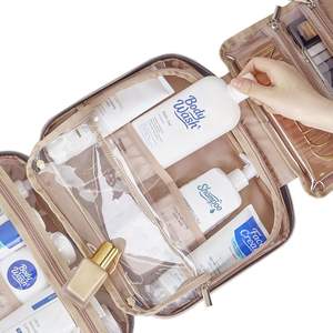 Sac de toilette <span class=keywords><strong>suspendu</strong></span> grande capacité avec compartiments, séparation sec/humide, imperméable pour femme - Product Image 5